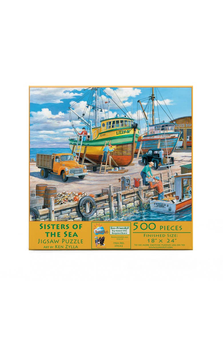 Sunsout Sisters of the Sea 500 piece Jigsaw Puzzle for Adults, Alternate, color, Multicolor