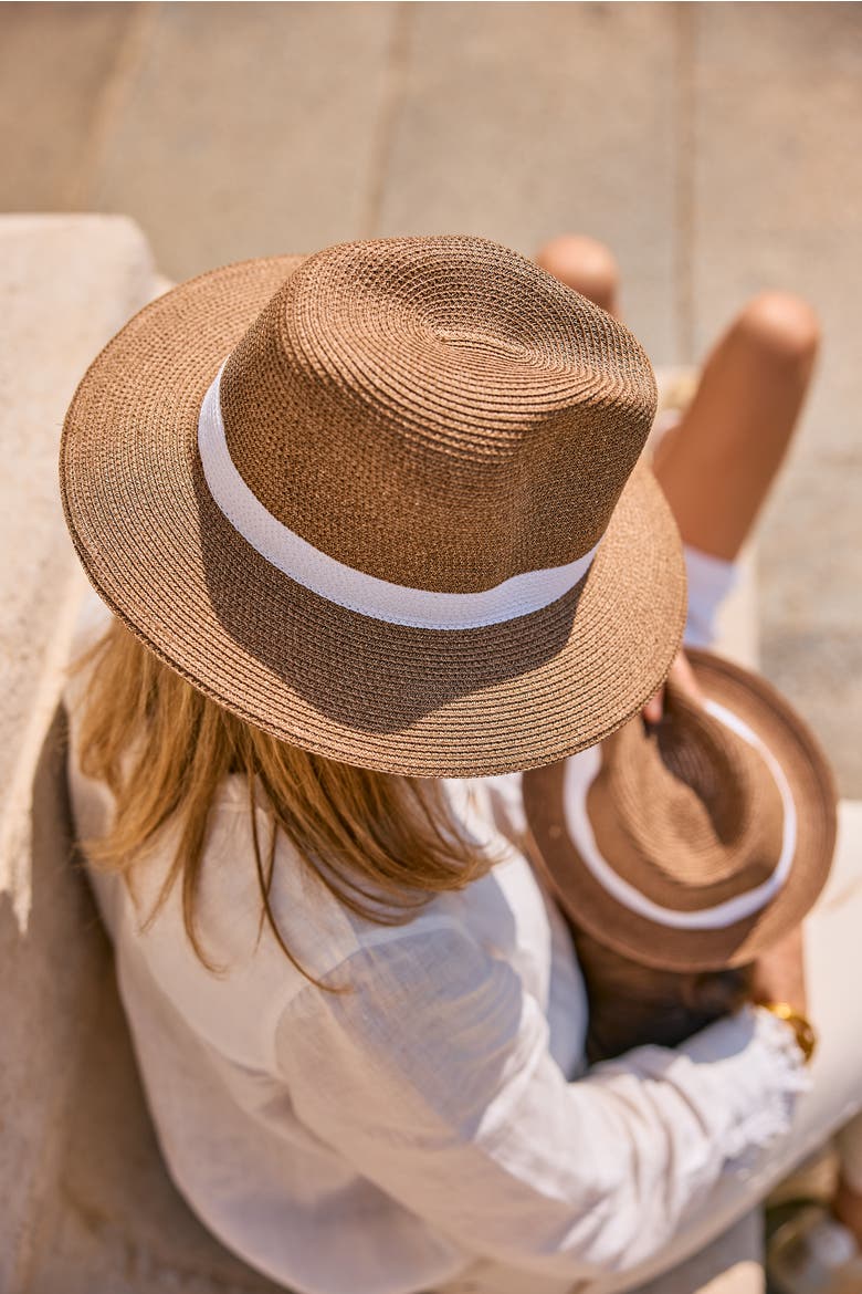 Portofino Straw Hat White, Alternate, color, White