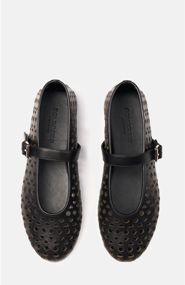 SCAROSSO Evelyn Ballerinas, Alternate, color, Black - Calf