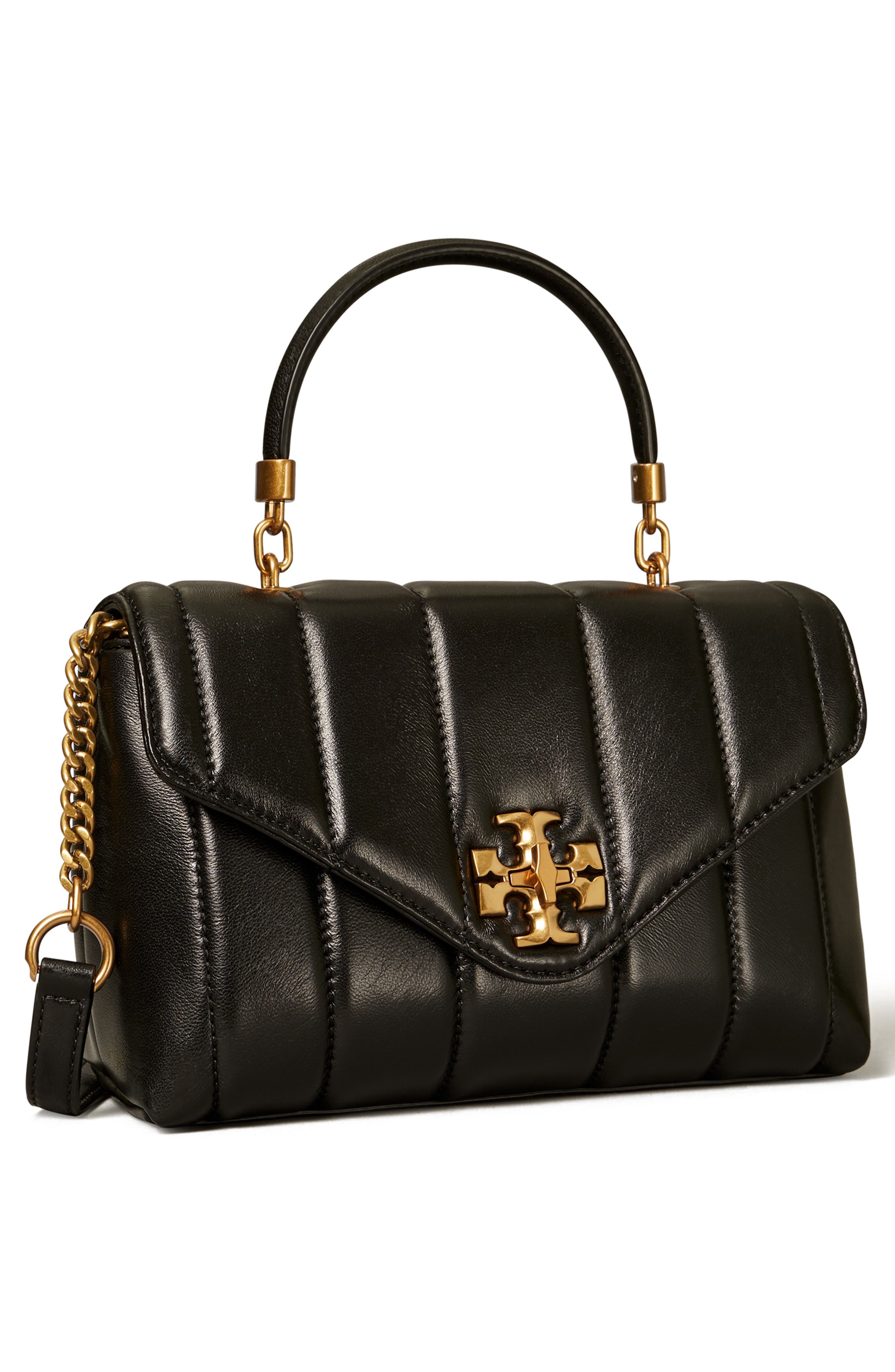 Tory Burch Kira Small Quilted Leather Satchel, Alternate, color, 