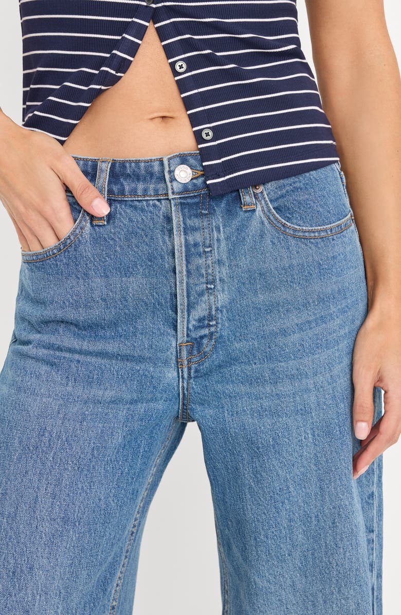Good American Wide Leg Jeans, Alternate, color, Indigo1237