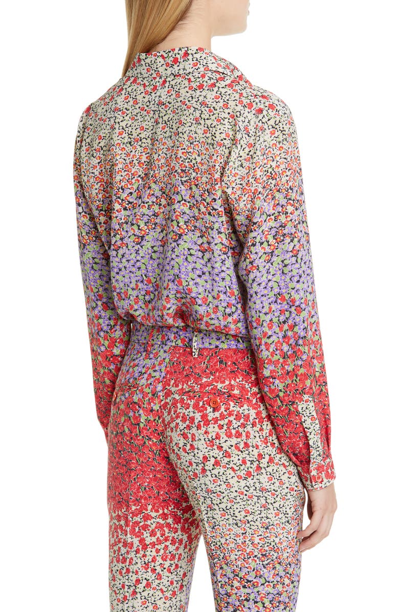 Etro Floral Silk Blouse, Alternate, color,