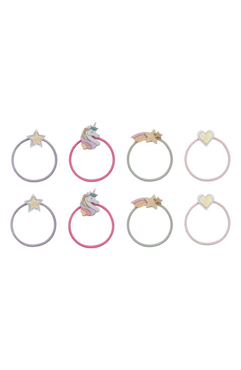 Kids' Dreamy Unicorn Assorted 6-Pack Ponytail Holders