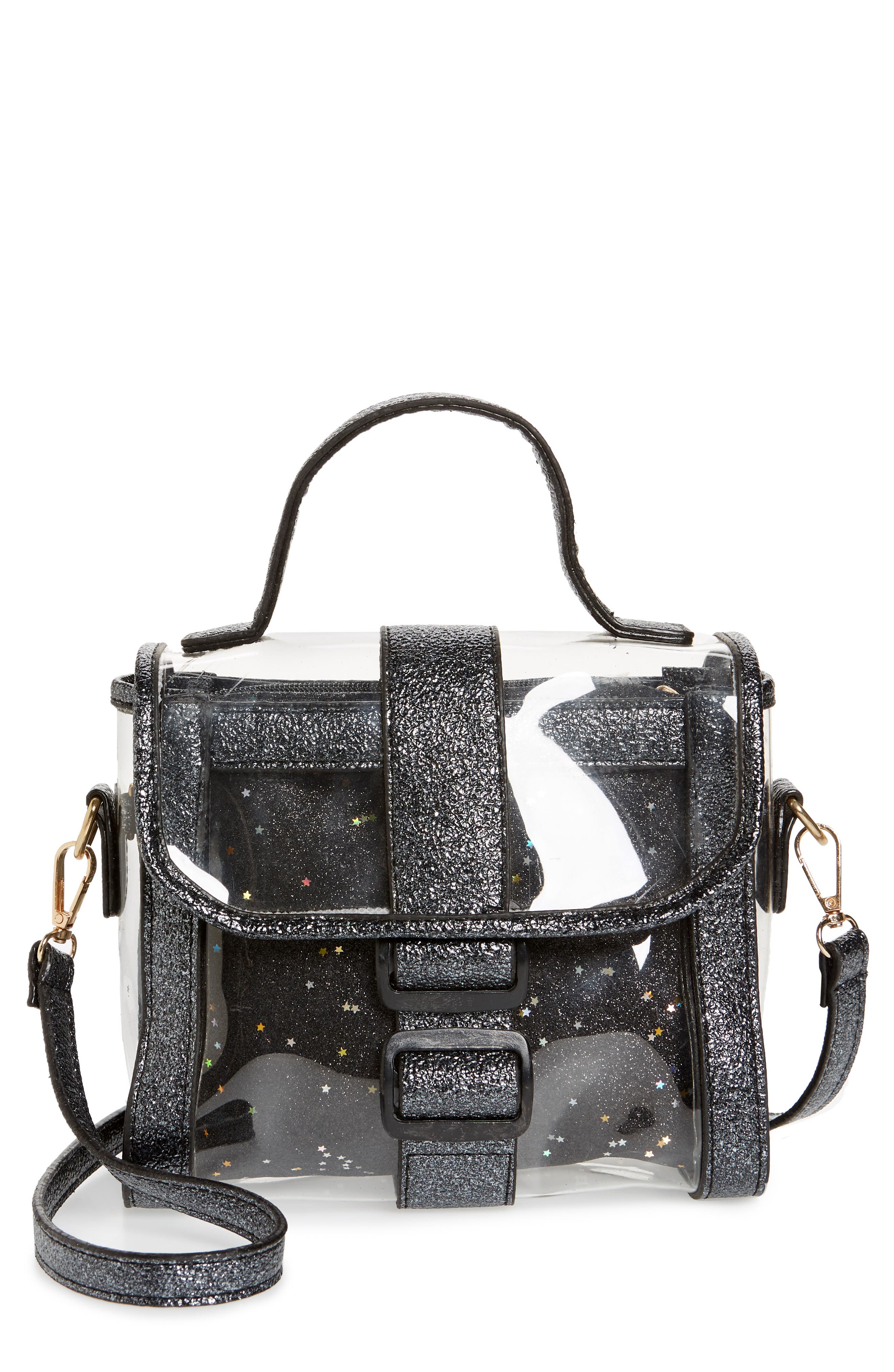 Knotty Translucent Top Handle Satchel, Main, color, 