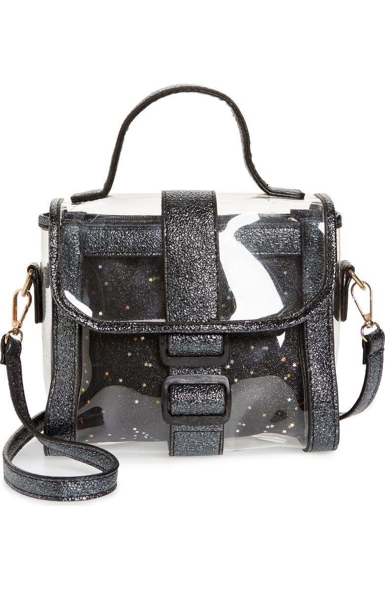 Knotty Translucent Top Handle Satchel, Main, color,