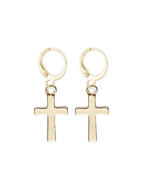 Cross Dangle Earrings