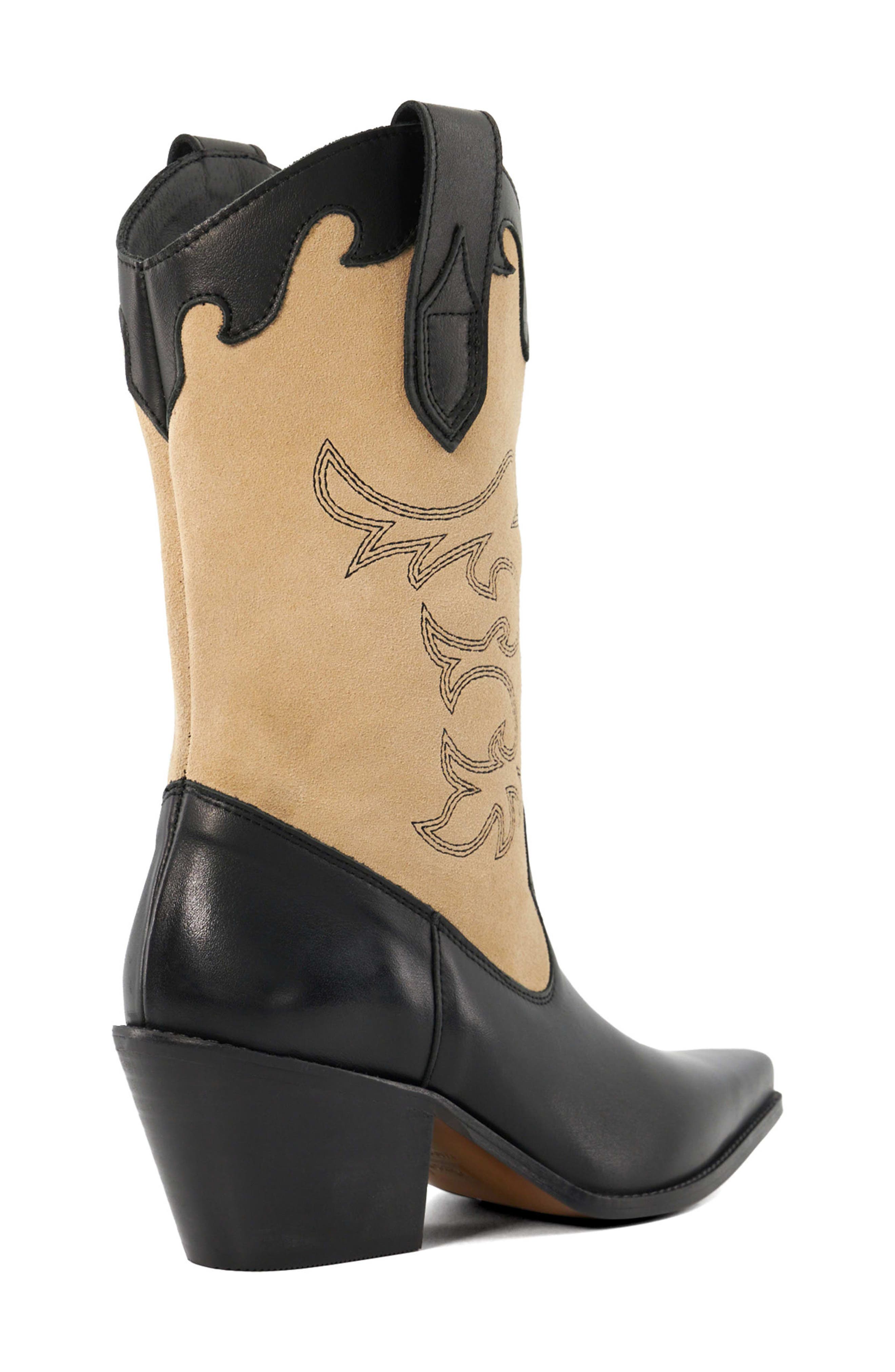 Dune London Prickly Western Boot, Alternate, color, 