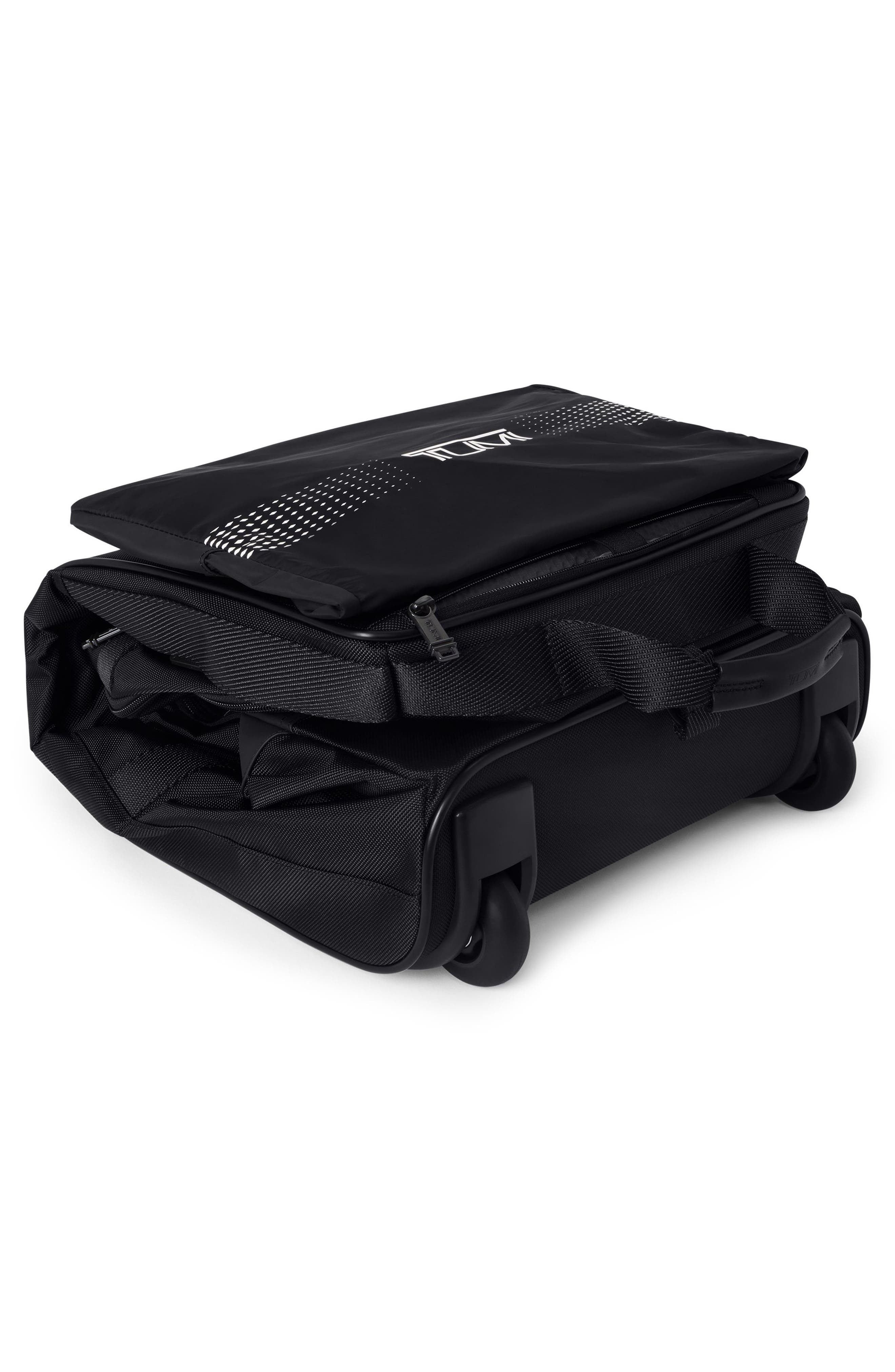 Alpha Bravo Medium Collapsible 2-Wheeled Duffle, Alternate, color, BLACK