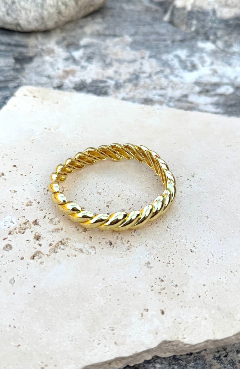 Adornia Macaroni Stretch Chain Bracelet, Alternate, color, Gold