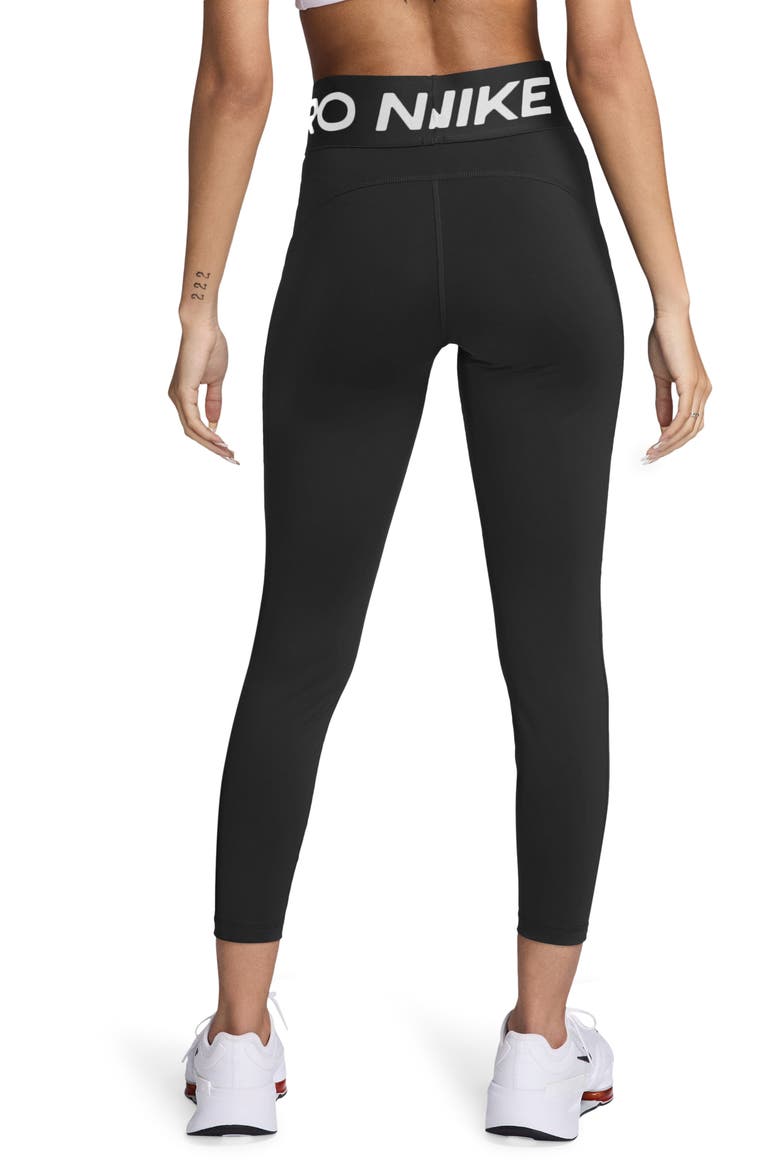 Pro Sculpt High-Waisted Pocket 7/8 Leggings, Alternate, color, 010 BLACK/ WHITE