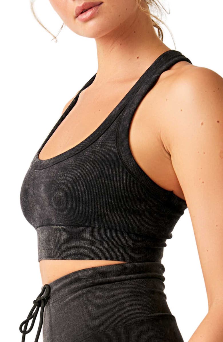 Free People FP Movement Go To Sports Bra, Alternate, color, Black