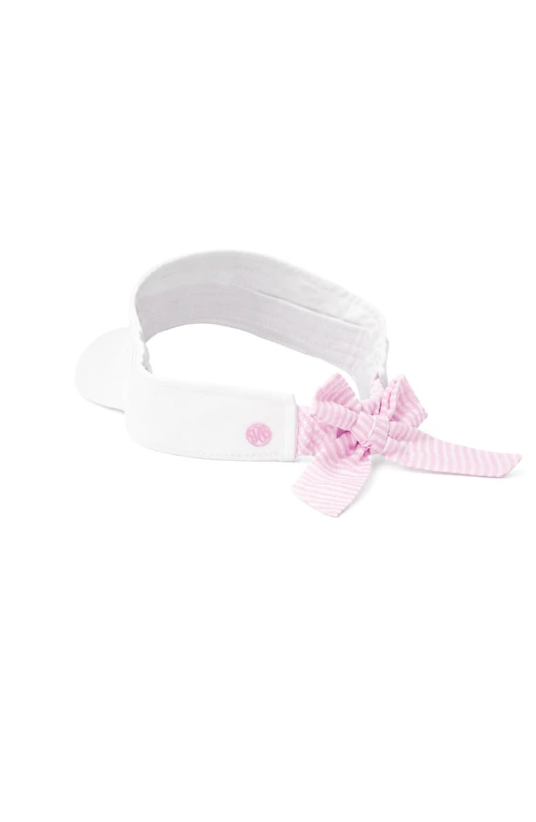 Bits & Bows Golf Bow Visor, Alternate, color, White