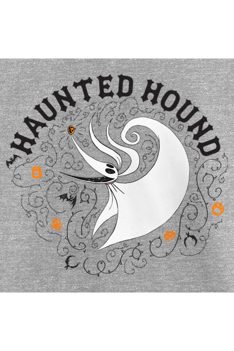 Girl's The Nightmare Before Christmas Haunted Hound Zero  Graphic T-Shirt, Alternate, color, Athletic Heather