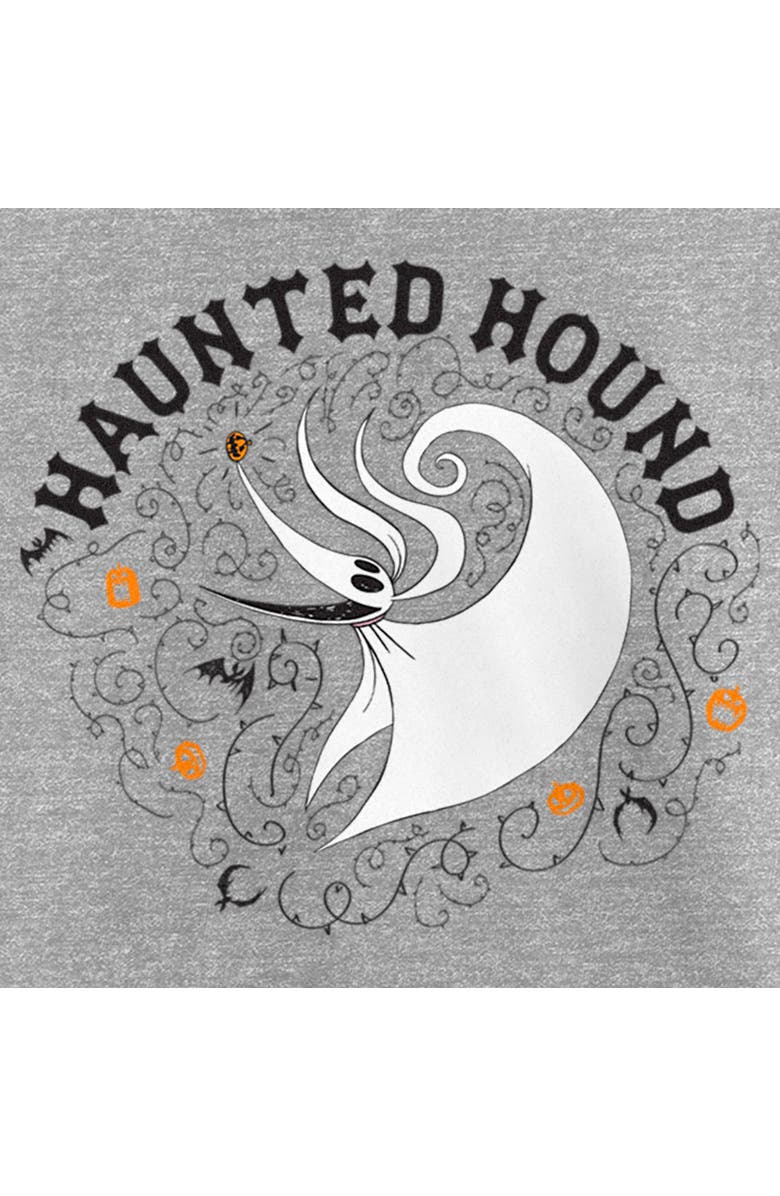 The Nightmare Before Christmas Girl's The Nightmare Before Christmas Haunted Hound Zero  Graphic T-Shirt, Alternate, color, Athletic Heather