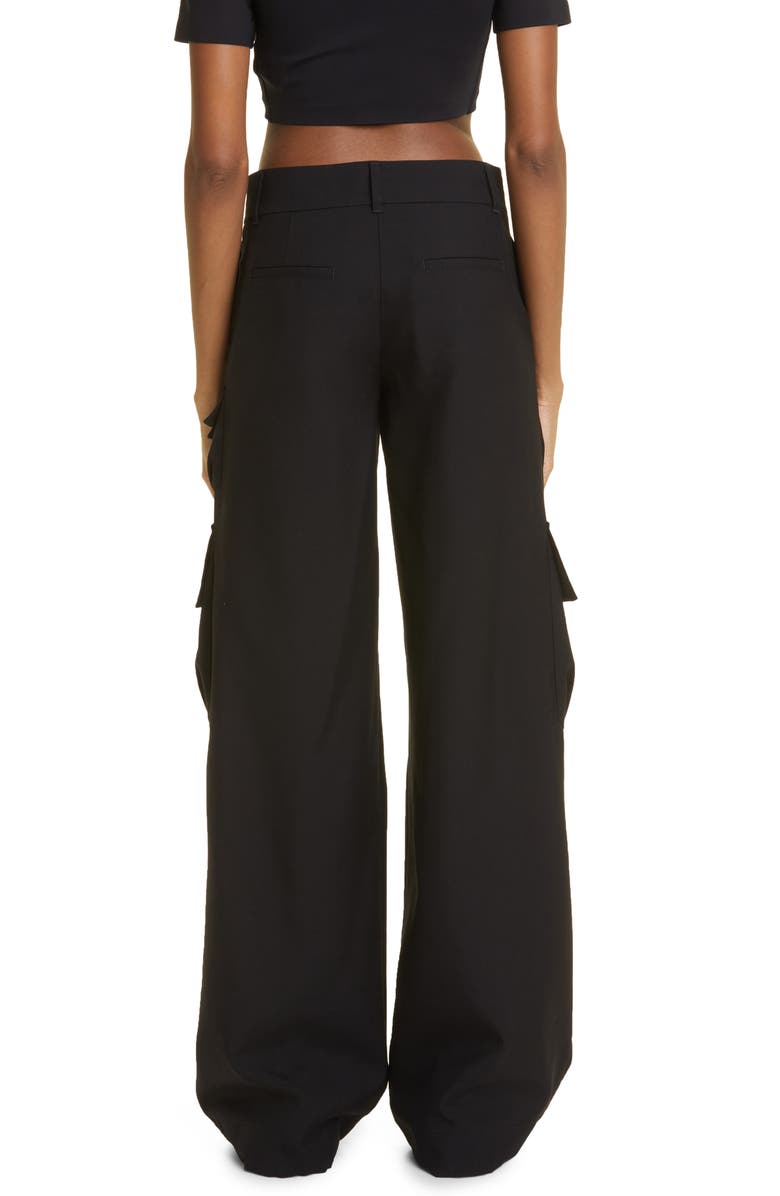 Off-White Toybox Multipocket Wide Leg Wool Cargo Pants, Alternate, color, 