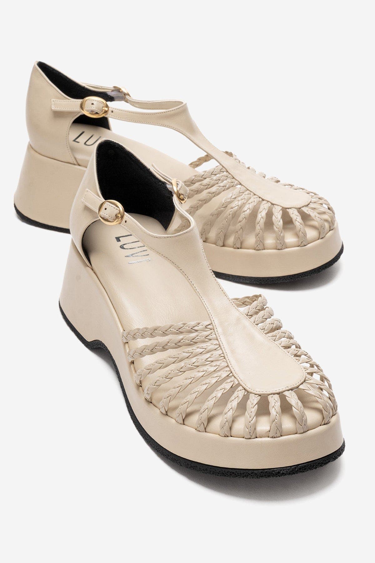 Barry Woven Wedge Sandal, Alternate, color, Beige