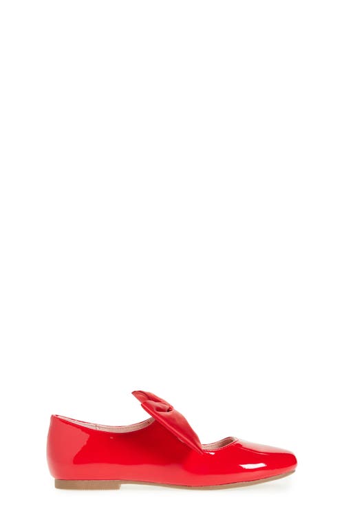 Nordstrom Kids' Posey Bow Flat In Red