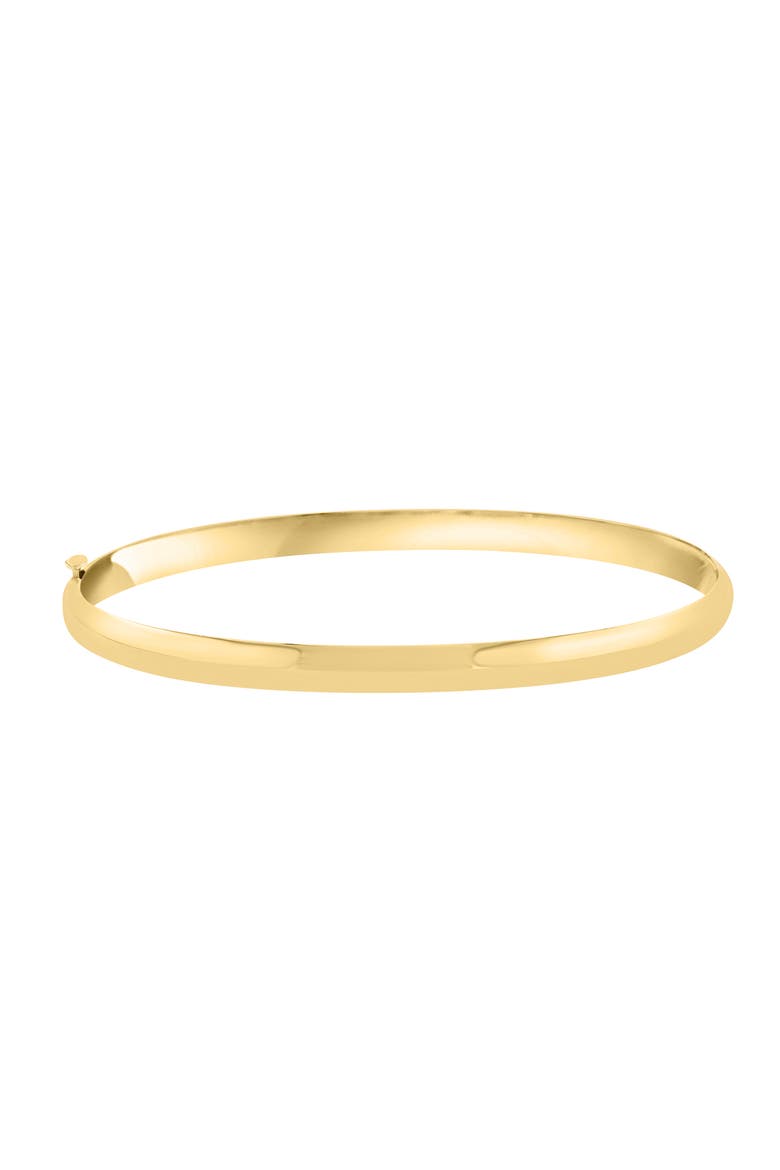 14K Yellow Gold Signature Gold Bangle, Main, color, Metallic Gold