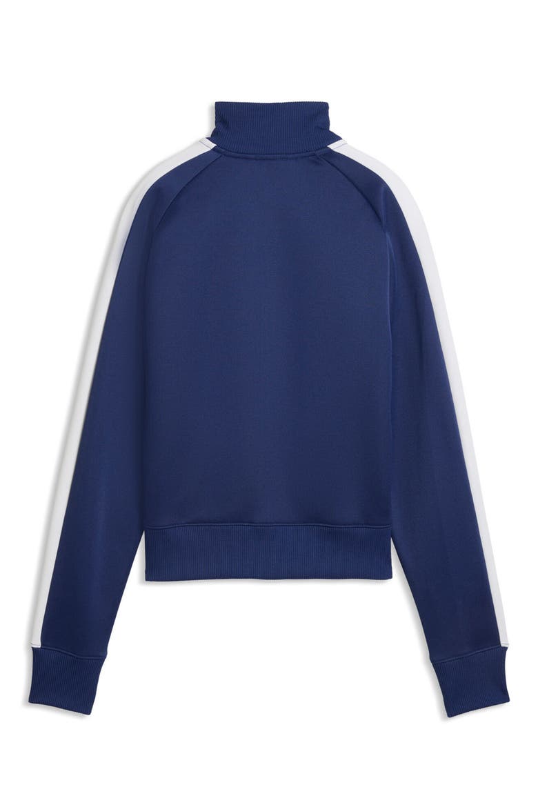 T7 Always On Crop Track Jacket, Alternate, color, BLUE JEWEL