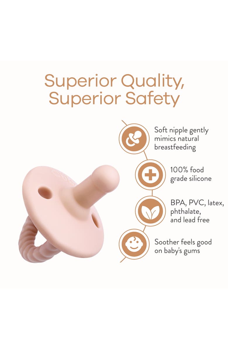 Comfy Cubs Pacifiers, 4 Pack - Stage 2, 6 to 18 Months, Alternate, color, Pink