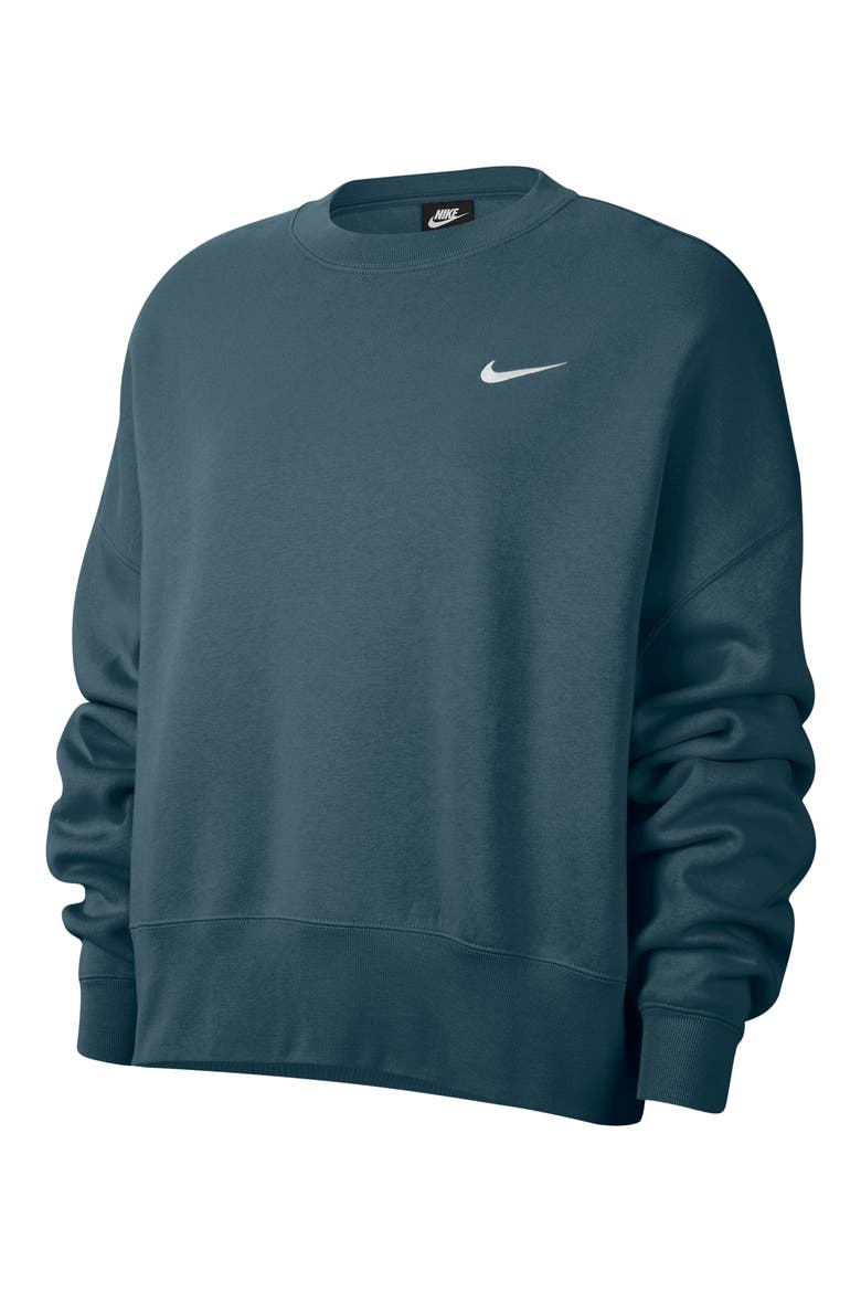 Sportswear Crewneck Sweatshirt, Alternate, color, ASH GREEN/ WHITE