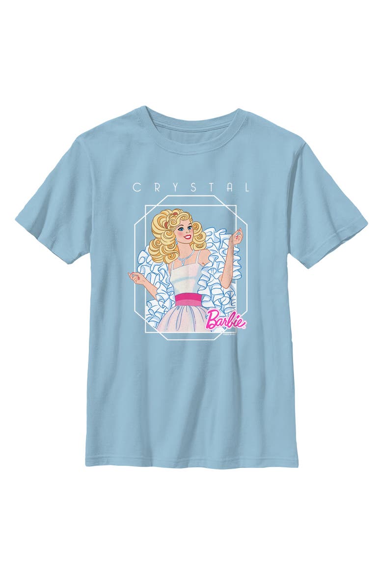 Boys' Crystal Glamour Pose T-Shirt, Main, color, Light Blue