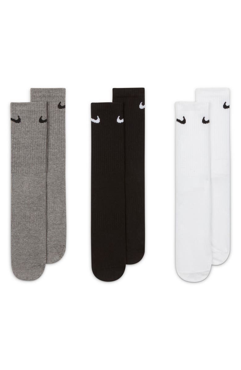 Nike Everyday Lightweight<br />Training Crew Socks - Pack of 3, Main, color, 964 Mltclr