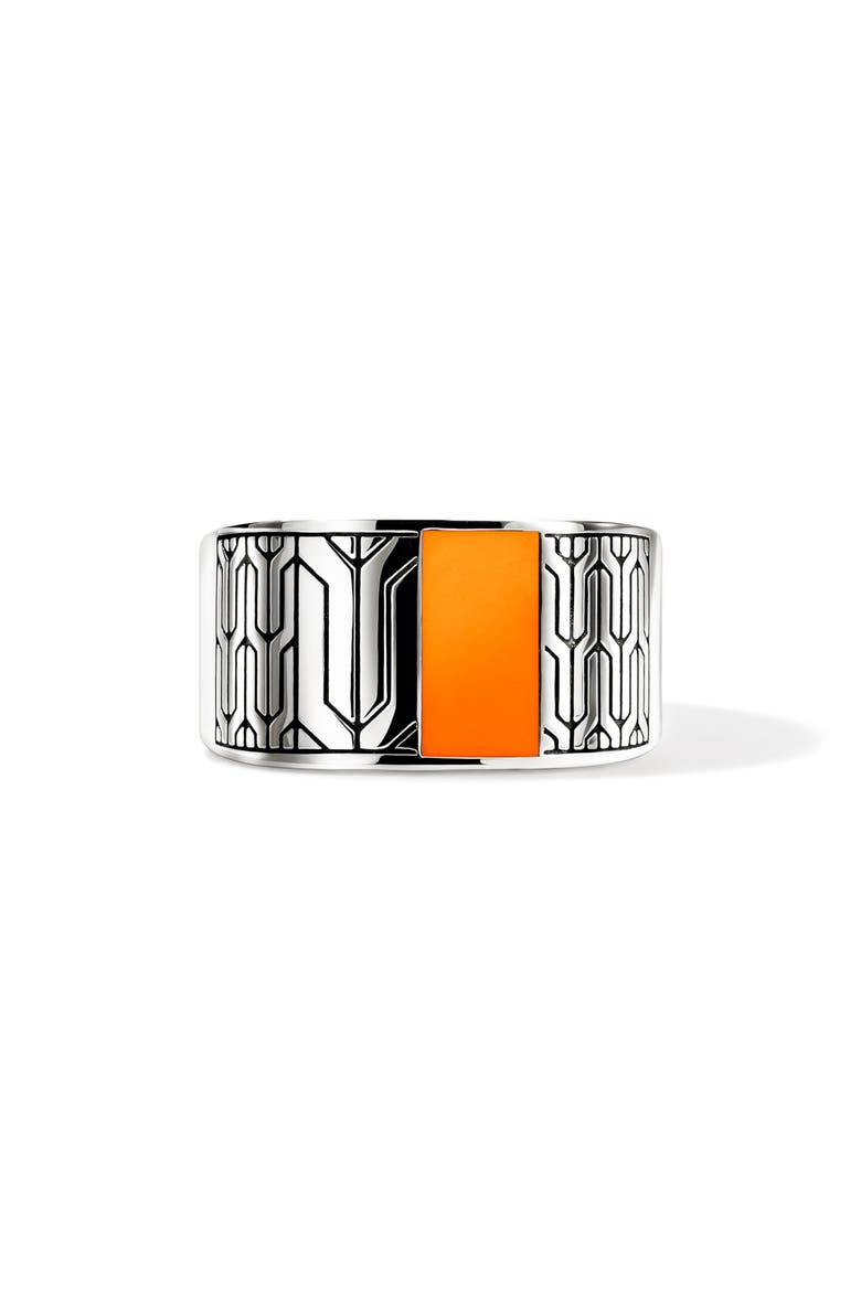 Icon 50 Signet Ring, Main, color, SILVER