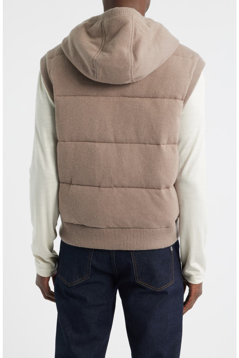 Henrico Quilted Cashmere Hooded Vest, Alternate, color, OPEN BEIGE