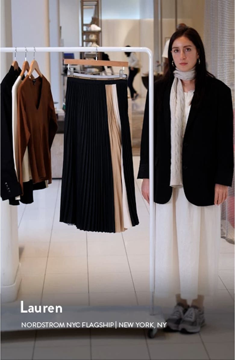 Iris Pleat Maxi Skirt, sales video thumbnail