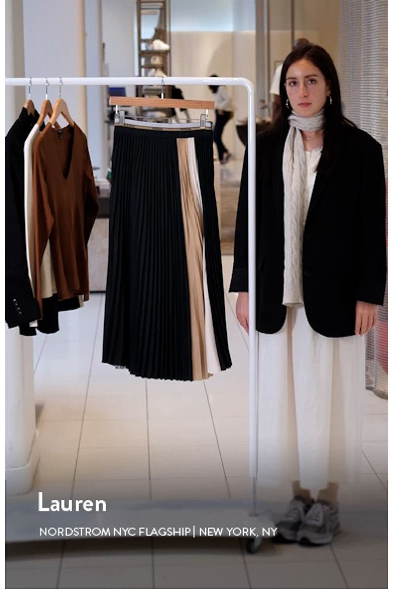 Iris Pleat Maxi Skirt video
