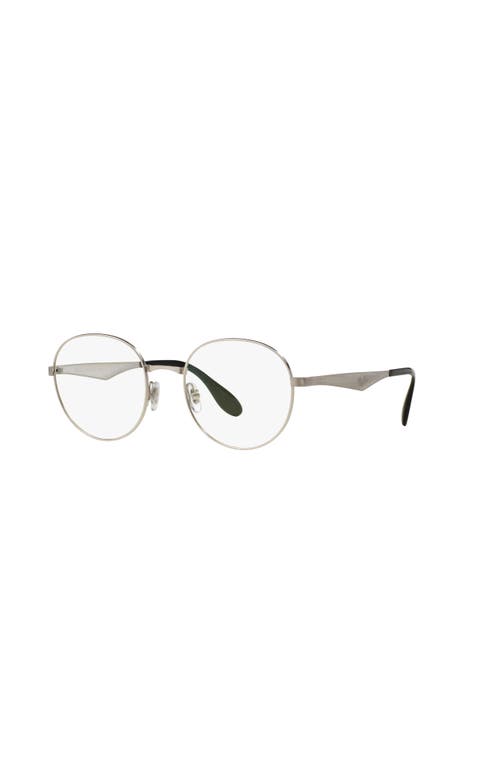 Ray Ban Ray-ban 47mm Phantos Optical Glasses In Silver