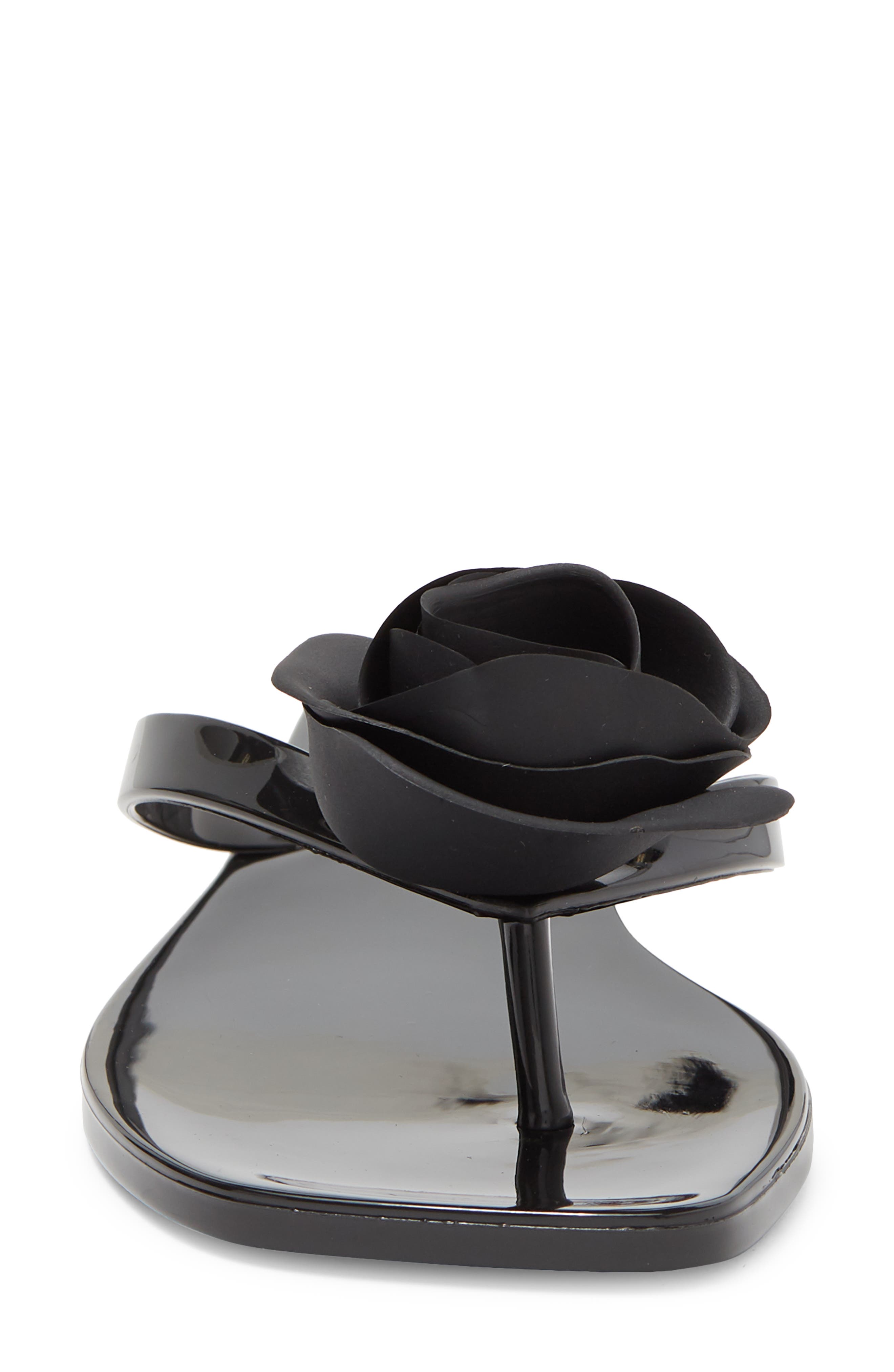 So Sweet Flip Flop, Alternate, color, BLACK SHINY