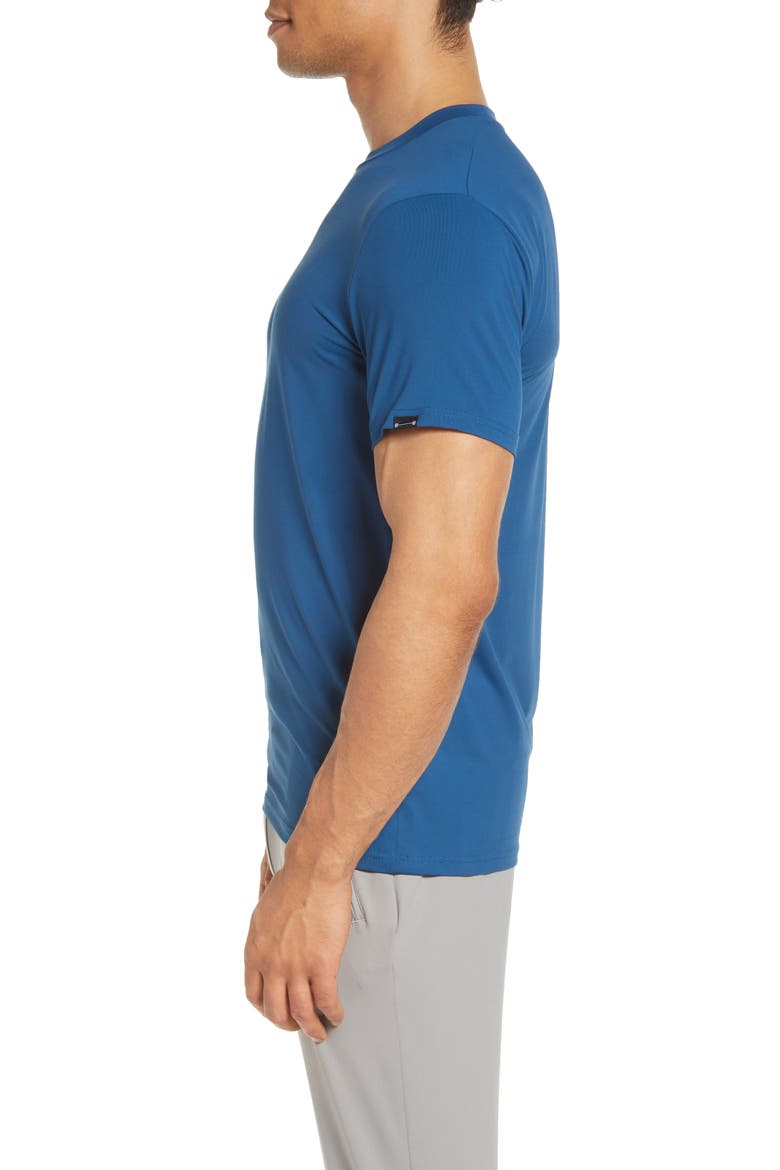 Men's Havok Stretch Crewneck T-Shirt, Alternate, color, COBALT