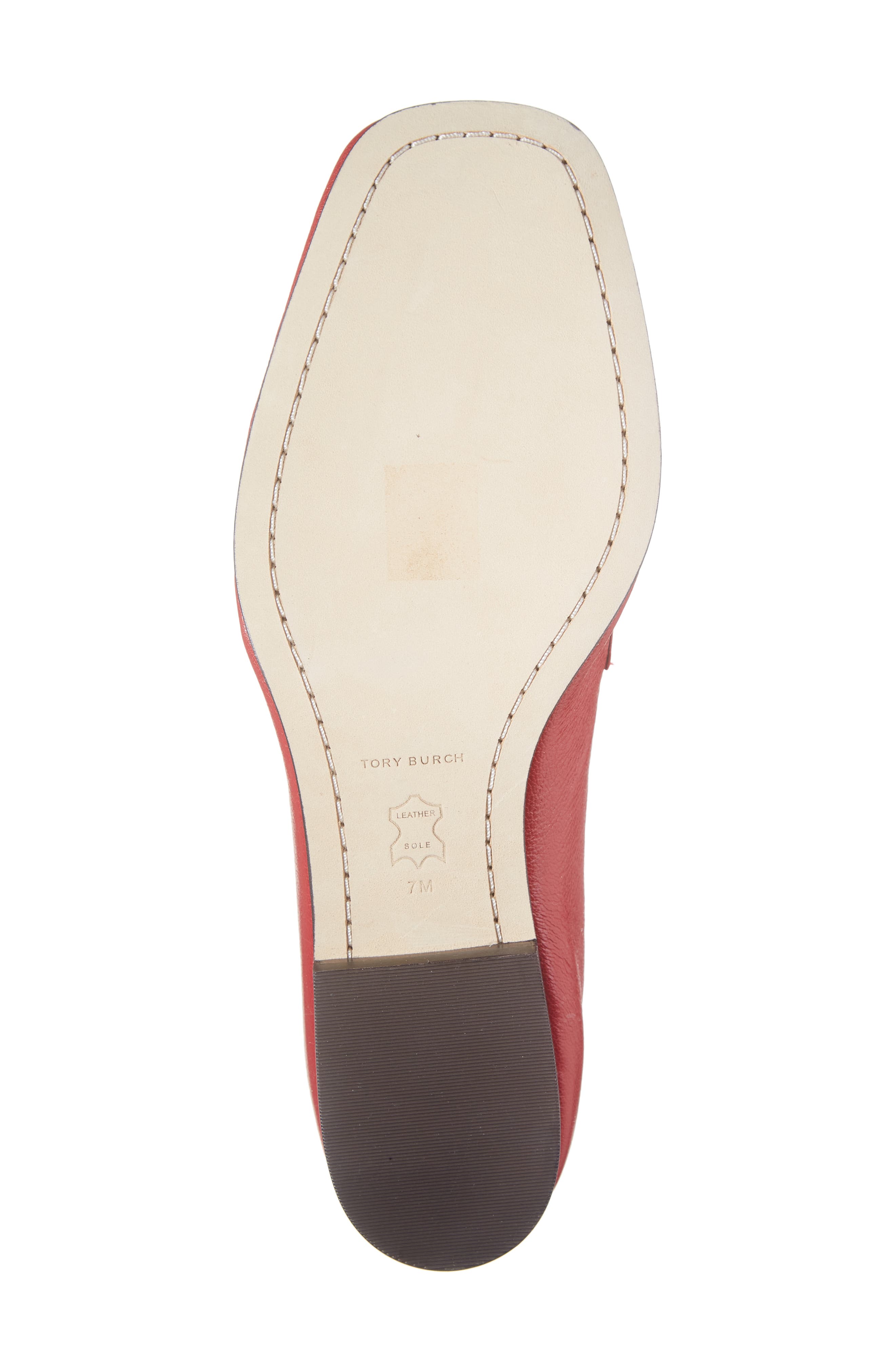 Perrine Square Toe Loafer, Alternate, color, TORY RED