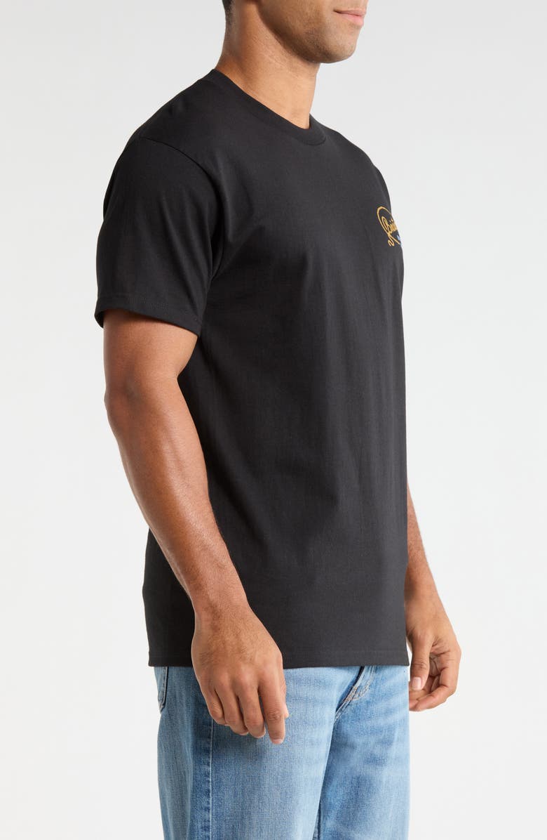 Brixton Gallatin Cotton Graphic T-Shirt, Alternate, color, Black