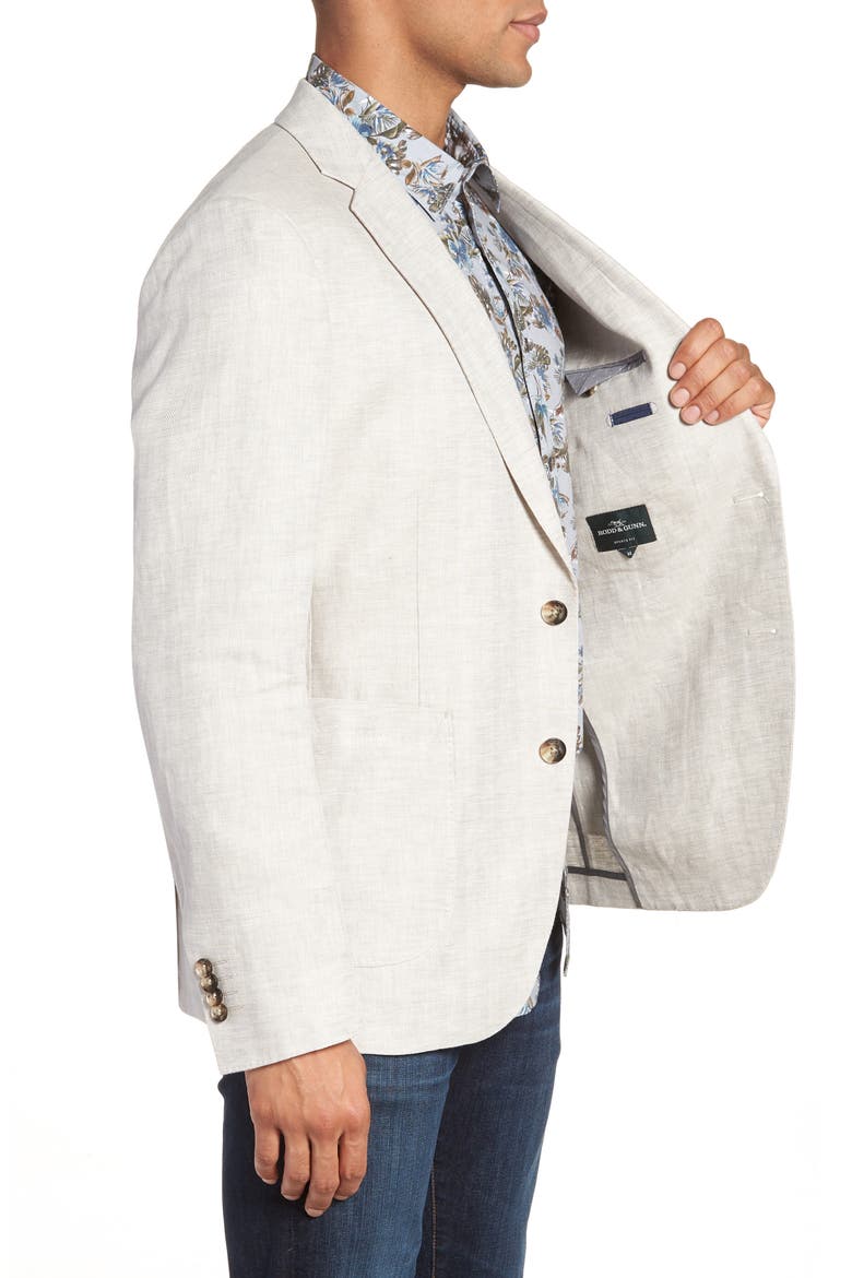Alfredton Place Linen Blazer, Alternate, color, NATURAL