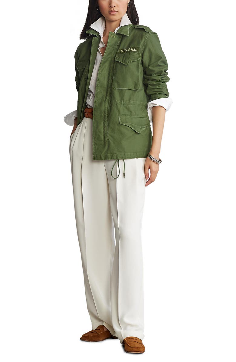 Polo Ralph Lauren Cotton Twill Military Jacket, Alternate, color,