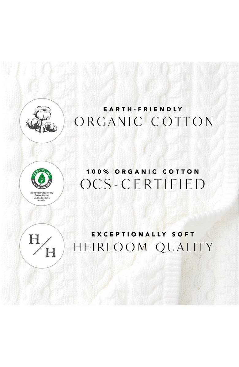 Hope & Henry Baby Girls' Organic Smocked Bubble Sleeve Dress, Infant, Alternate, color,