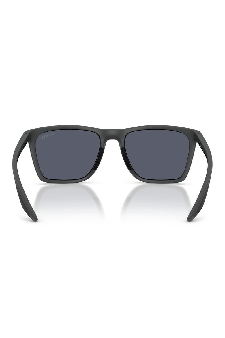 56mm Pillow Sunglasses, Alternate, color, RUBBERED GREY / BLUE VIOLET