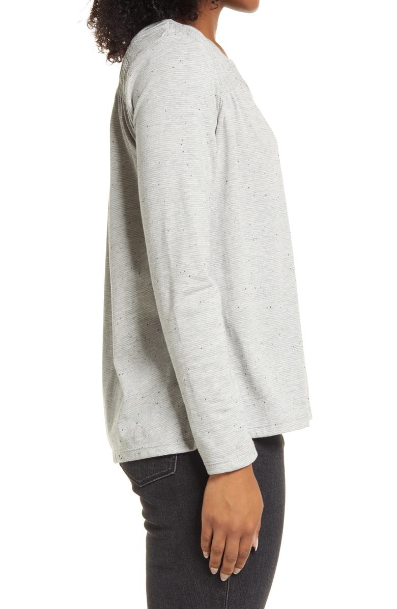 Everleigh Long Sleeve Smocked T-Shirt, Alternate, color, 