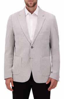 Modern Fit Textured Knit Cotton Blend Sport Coat
