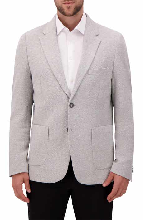 Modern Fit Textured Knit Cotton Blend Sport Coat