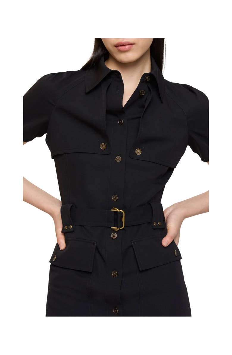 Burberry Wool Trench Dress, Alternate, color, 