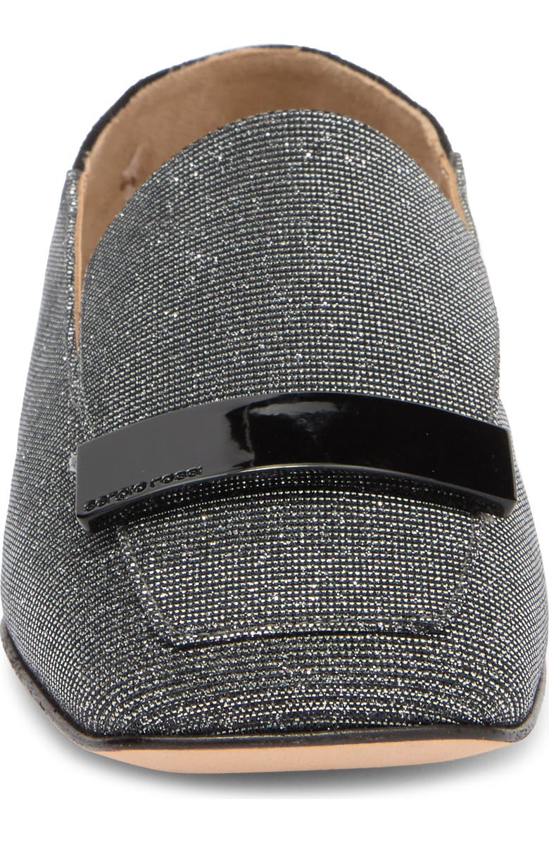 Sergio Rossi Square Toe Mixed Media Mule, Alternate, color,