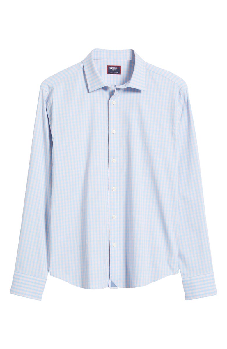 UNTUCKit Benson Check Performance Button-Up Shirt, Alternate, color, 