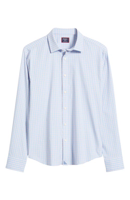 Untuckit Benson Check Performance Button-up Shirt In Pink