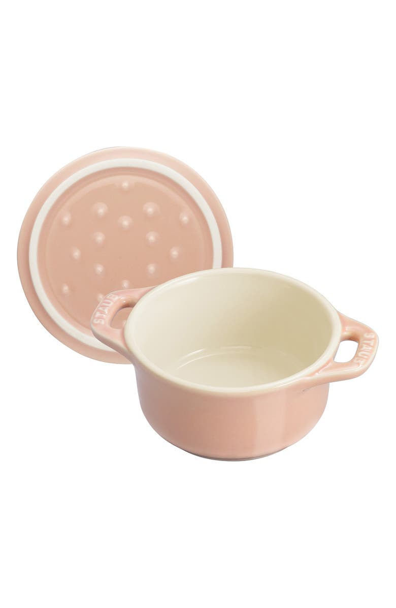 Staub 6-Piece Mini Ceramic Round Cocotte Set, Alternate, color, Pastel