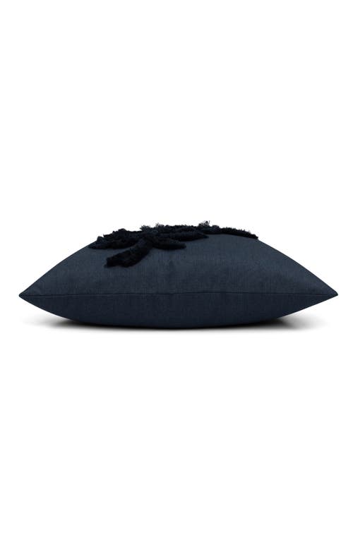 Elaine Smith Escape Handmade Applique Indoor & Outdoor Woven Accent Pillow