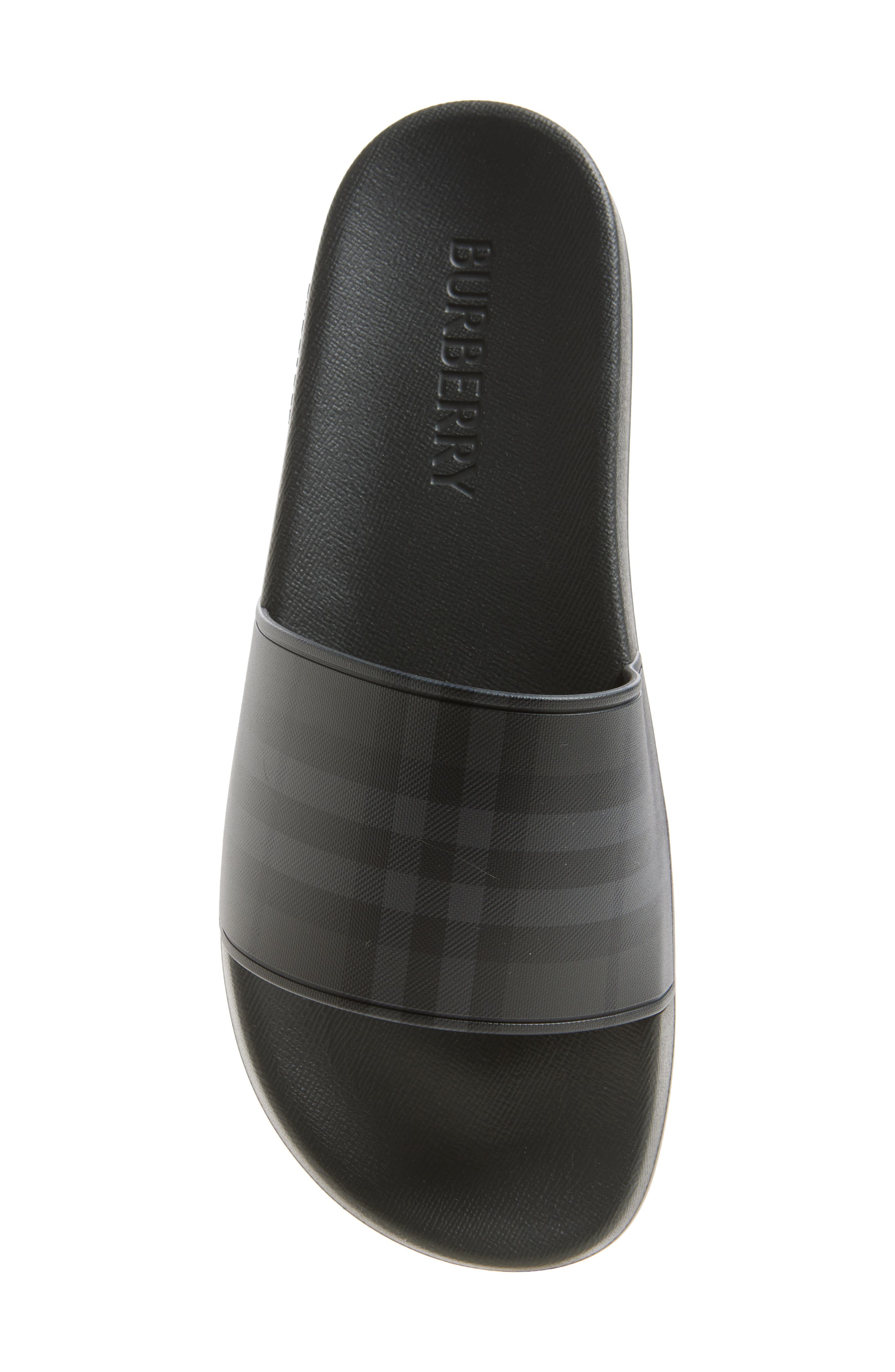 Burberry Furley Check Slide Sandal, Alternate, color, 